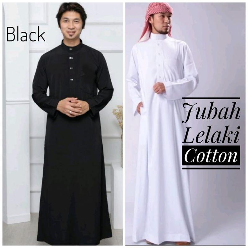 Jubah Lelaki Berkolar Man jubah cotton Muslimin Jubah Imam haji ...