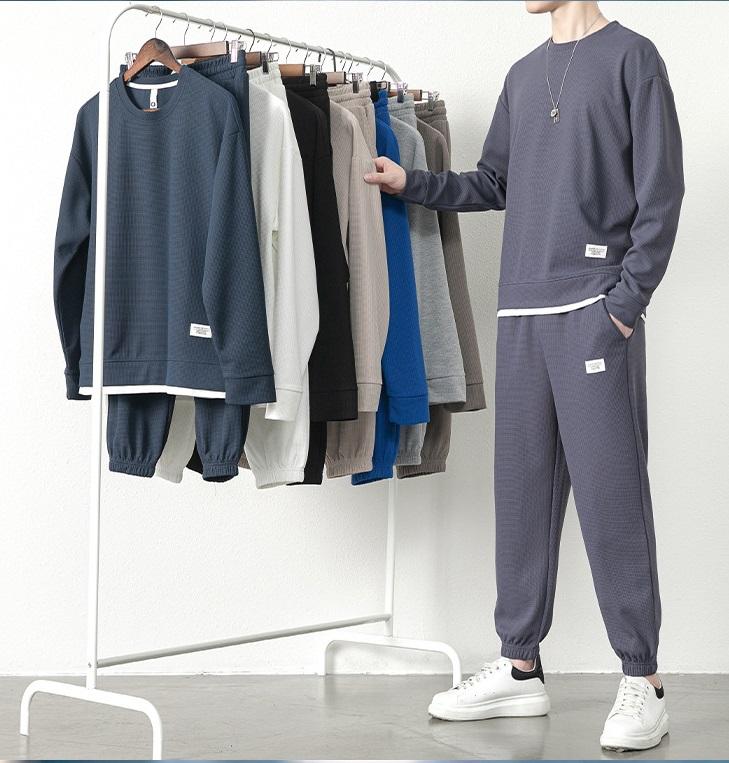  BỘ THỂ THAO DÀI TAY NAM THU ĐÔNG CHẤT VẢI TỔ ONG XỊN XÒ BN04 - PROMAN1 Sport Chạy Bộ 