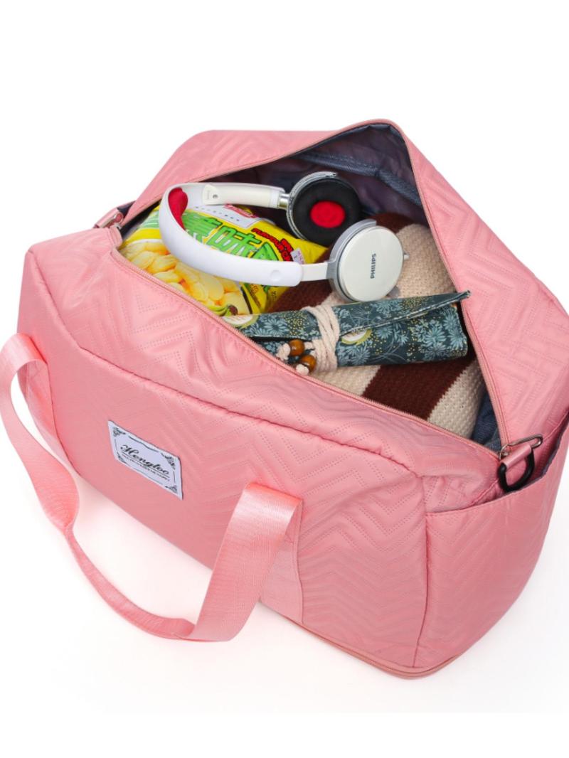 Product Introduction of Unisex Weekend Travel Bag with Waterproof Shoe Compartment, Stylish Large Capacity Tote for Business Trips & Gym Essentials, Multi-functional Duffle Bag for Suitcases 4