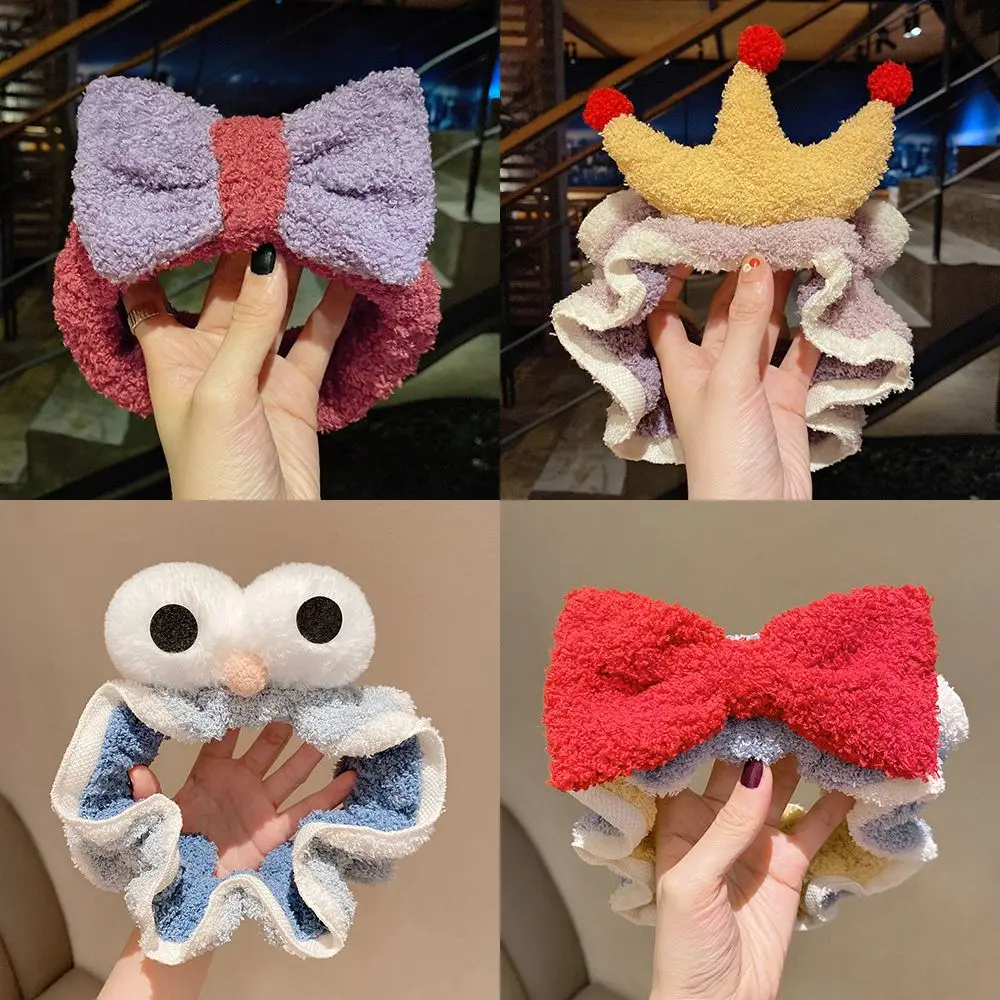 Female Elasticity Non-Slip Plush Headband Hair Band Headband For Washing Face
