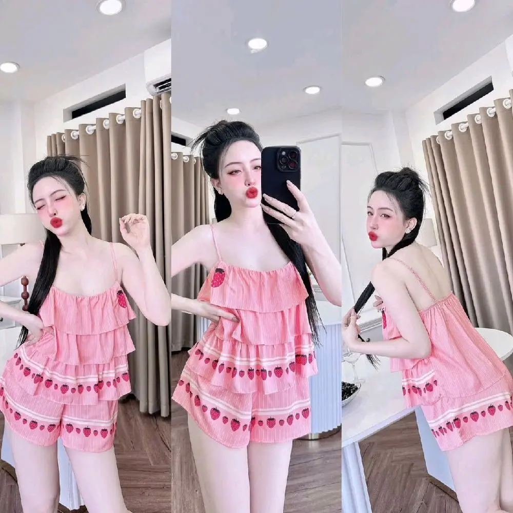 Bộ hai dây tầng lụa latin free size 40_60kg