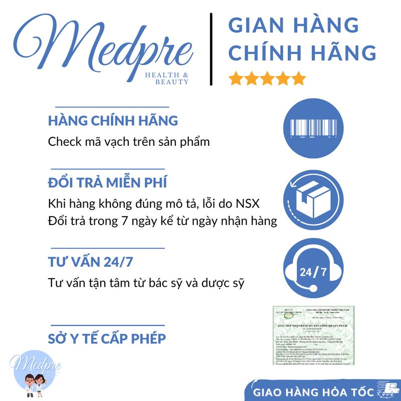 Dung dịch nhỏ mắt MYODROPS 0,01 (Atropin 0,01%) - Làm chậm và kiểm soát quá trình tăng độ cận - Hộp 4 vỉ 20 tép - Medpre 8