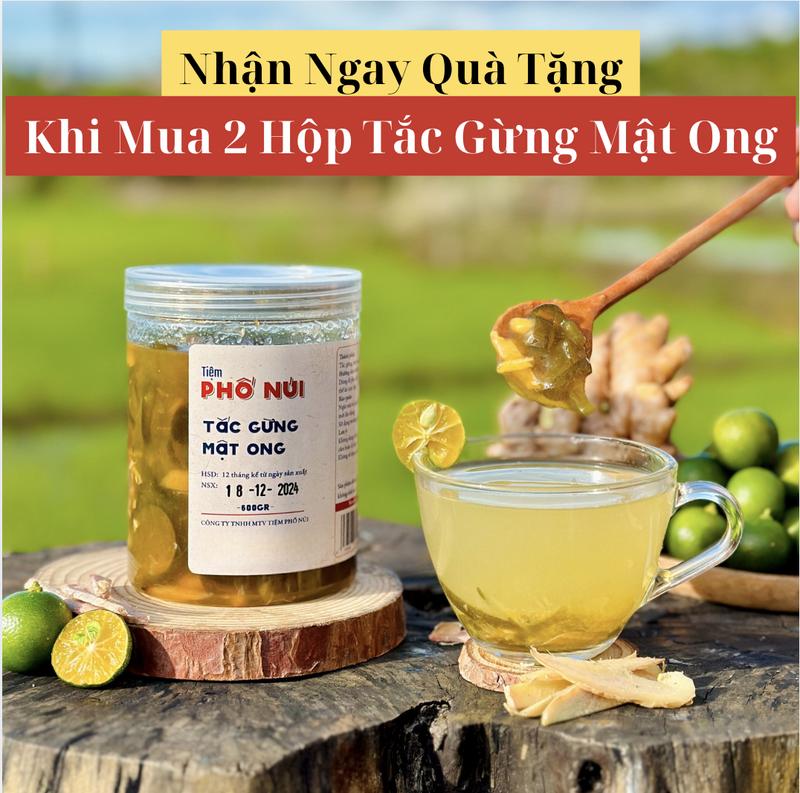 Tắc Gừng Mật Ong 600gram [Mua 2 Tặng Quà]  - Tiệm Phố Núi