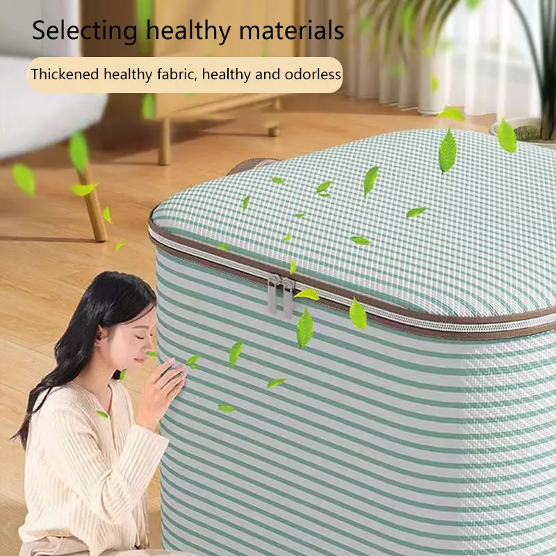 Túi Đựng Đồ Dung Tích Lớn, Chất Liệu Không Dệt, Dùng Trong Gia Đình, Sắp Xếp Tủ Quần Áo Và Tủ Quần Áo, Có Thể Dùng Cho Chăn Bông, Quần Áo Và Đồ Chơi, 1 Cái 4