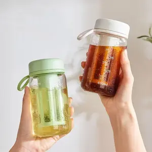 Cold Brew Coffee Tea Maker - Alat Kopi Seduh Dingin Portabel Infuser Terpisah, Teh Susu Sistem Praktis 450ml/600ml