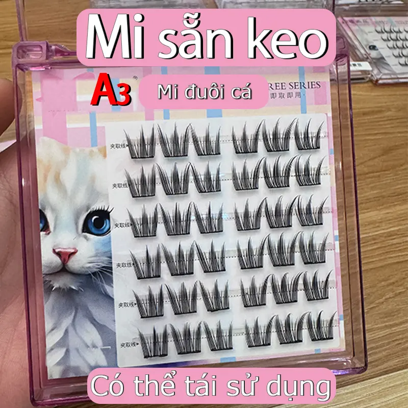 Lông Mi Giả, Lookme Star, Keo Dán, Cong Chữ C, Mịn, Có Thể Tái Sử Dụng, Thiết Kế Tinh Xảo Trang Điểm Việt Nam, Thích Hợp Cho Những Người Dùng Muốn Tạo Cảm Giác Mắt Quyến Rũ, Hiệu Ứng Cong Tự Nhiên, Có Thể Sử Dụng Nhiều Lần, Hiệu Suất Chi Phí Cao 5