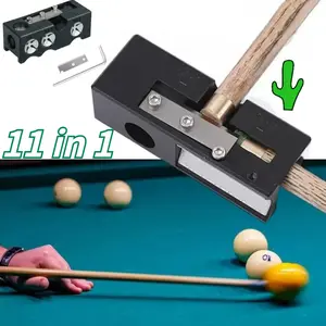 11 In 1 Multifunctional Repair Tool Cue Tip Shaper Alat Reparasi Stick Billiard Alat Reparasi Stick Billiard