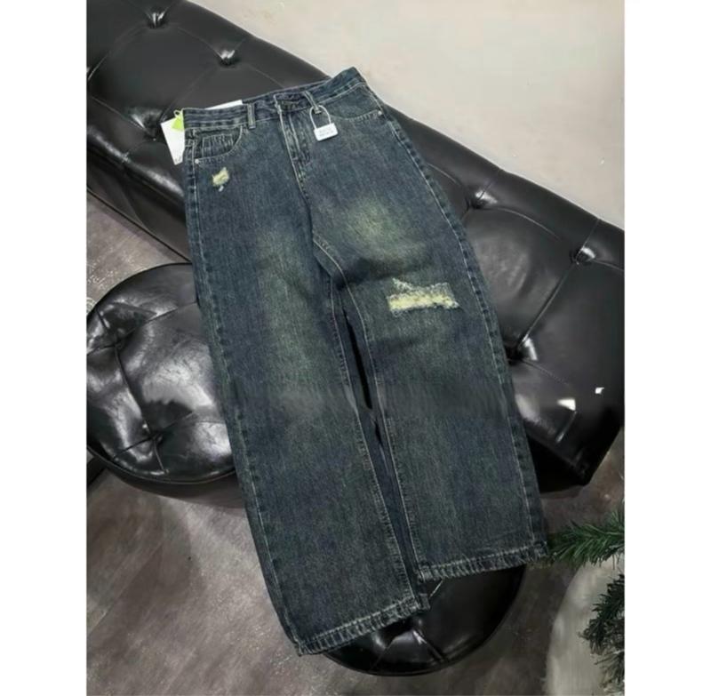 Product Introduction of Quần jean nữ ống xuông cào rách gối 2