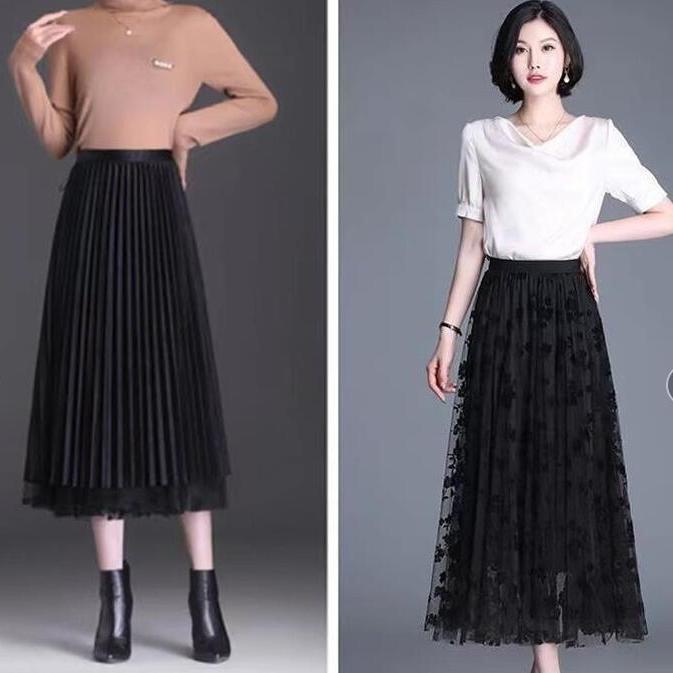 Chân Váy Gạc, Chân Váy Cổ Tích Dài Nửa người Hoa, Chân Váy Chữ A Xếp Ly, Chân Váy Gauzy Cạp Cao Dài Trung Bình Hàng Mới Về Mùa Mùa Xuân Và Mùa Hè 2024 6