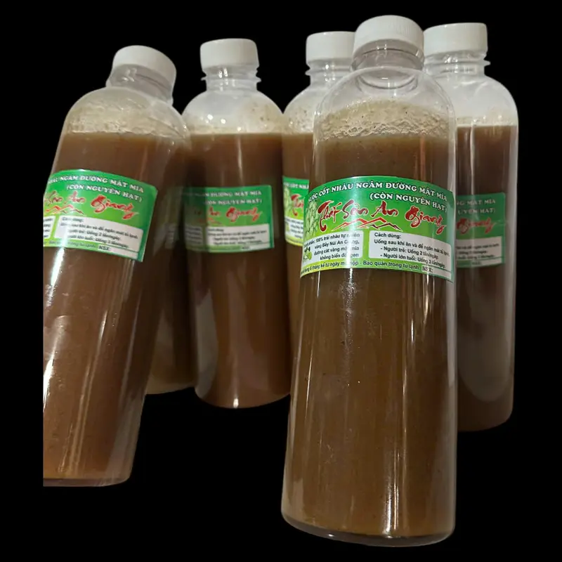 6 chai nước cốt Nhàu ngâm đường cát vàng mật mía không biến đổi gen chai 1kg, chính hiệu Thất Sơn An Giang 6 chai 6kg 7