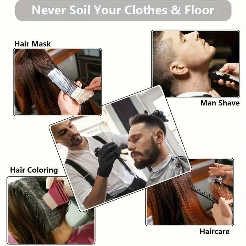 Foldable Hair Cutting Capes Umbrella, Adjustable Anti-static Barber Cape, Breathable Hair Styling Tools for Salon & Home Use 7