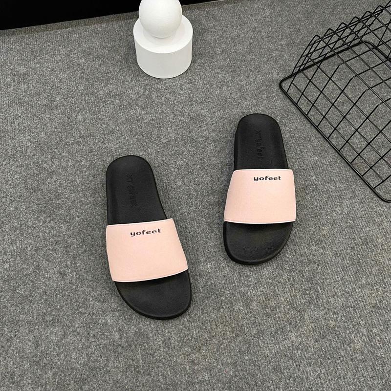 Product Introduction of Dép nam nữ quai ngang quai nỉ in yofeet ( XT 05 ) in nhiệt cao cấp may viền chắc chắn - Dép lê đế bằng - Slipper, DéP 1