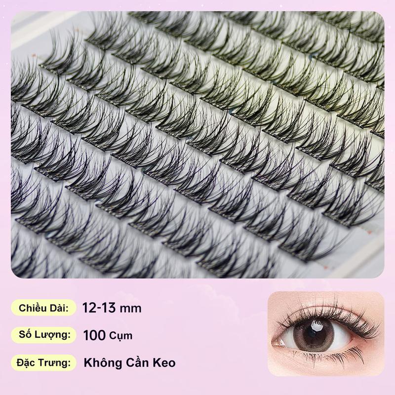 Product Introduction of QianYun 5D Lông Mi Tự Dính Lông Mi Cụm Ba Chiều (D Curl) Lông Mi Giả Không Cần Keo 23