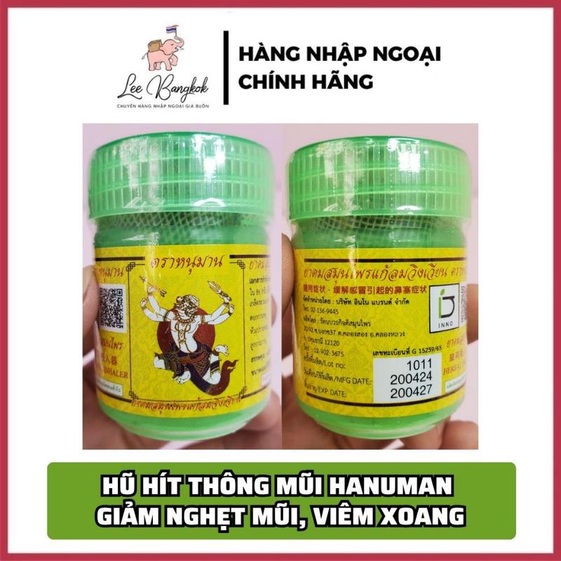 Combo 1 - 3 Lọ, Hũ Hít Thông Mũi Thảo Dược Hanuman Siêu To Trend Idol Giảm Nghẹt Mũi, Viêm Xoang Thái Lan