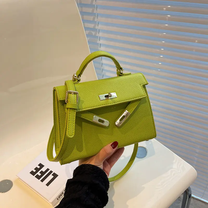 Autumn Simple Small Bag for Women 2022 New Fashion Internet Celebrity Women's Bag Textured Shoulder Bag Versatile Crossbody Kelly Bag
