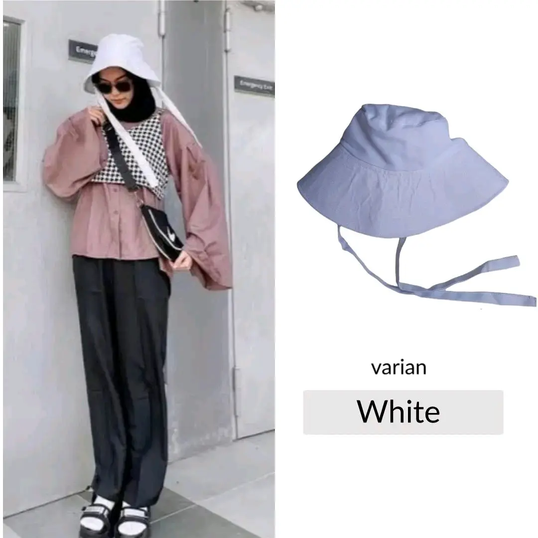 WIDE BUCKETHAT Daun lebar Hat