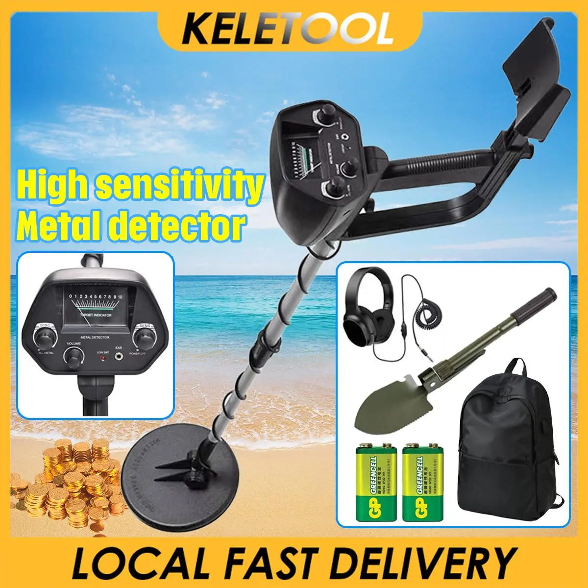 Metal Detector for Adults Professional, Pinpoint Metal Detector ...