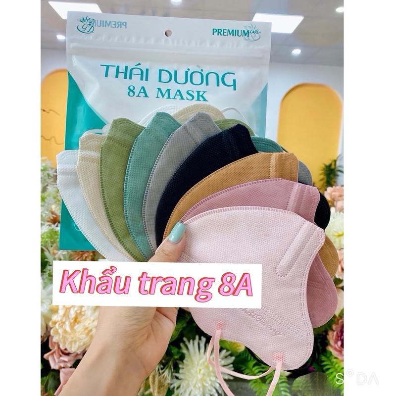 (Combo 100 cái) Khẩu trang 8A phom to 4 lớp kháng khuẩn che kín mặt chống nắng chống tia UV - Accessories, Phụ Kiện Vietnam Grey Voi khẩu  trang che 2 bên má ( túi zip 20 chiếc )