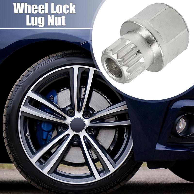 31/15PT Hollow Car Anti Theft Wheel Lock Lug Nut Screw - TikTok Shop ...