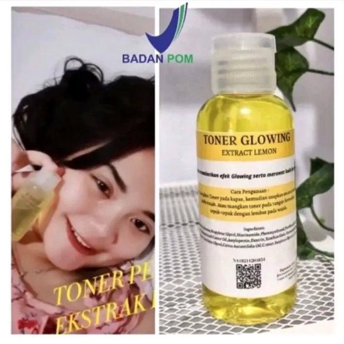 toner glowing lemon bpom