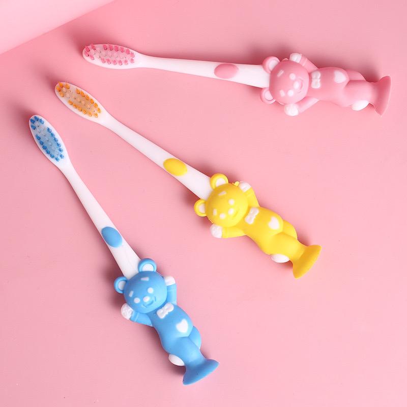 Product Introduction of Set 4 Bàn Chải Đánh Răng Hình Gấu Đáng Yêu Cho Bé | Bàn Chải Đánh Răng Trẻ Em Lông Mềm Mịn Không Gây Đau Voi 2