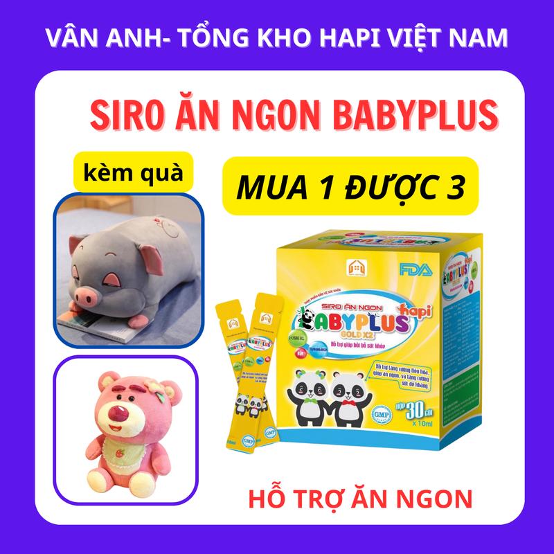 Siro ăn ngon Babyplus [Kèm quà là 1 gấu bông ] Cho Bé Vitamin