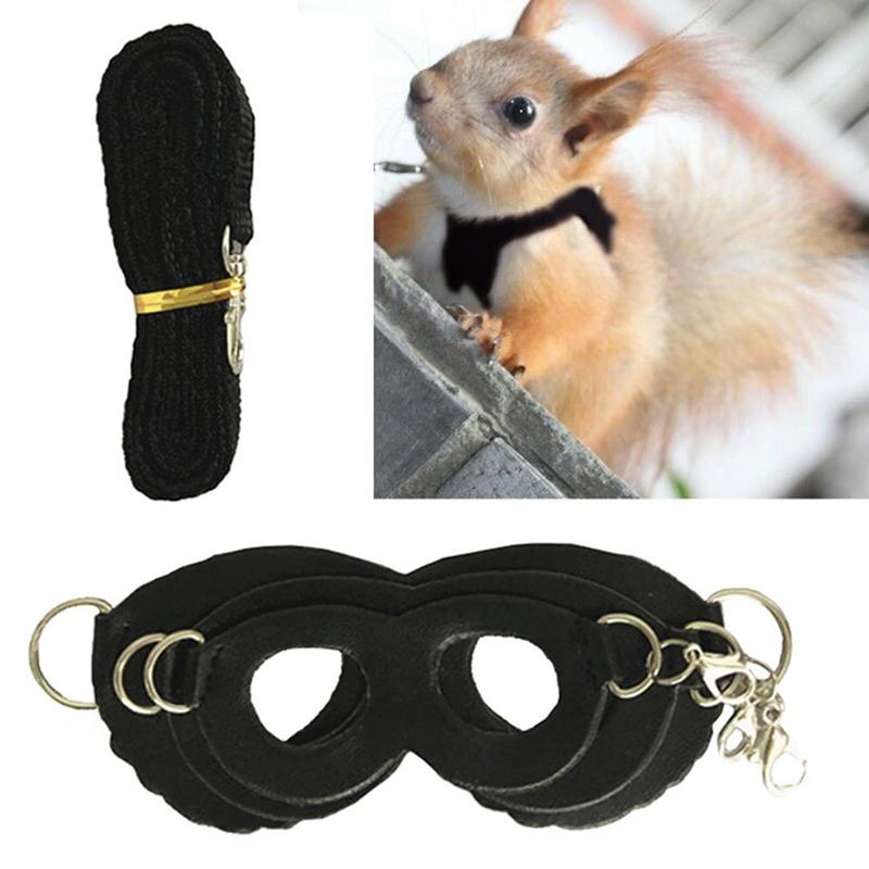 Product Introduction of Hamster Chinchilla Mouse Rat Squirrel Harness Anti-knot Anti-biting Strap Split Traction Rope Small Pet Training Leash 13