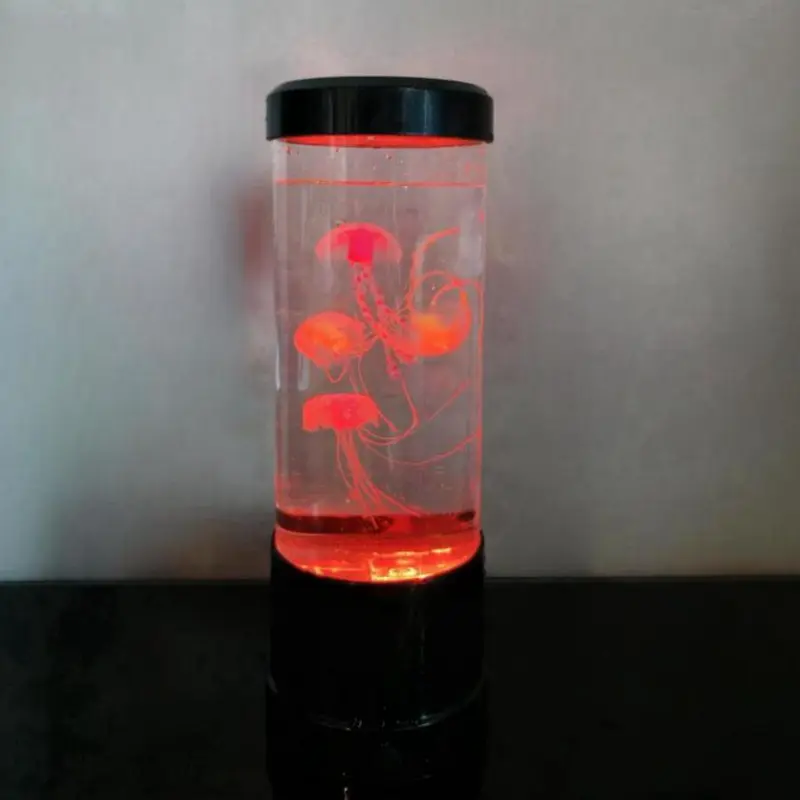 Jellyfish Design USB Powered Night Light, 1 Count Color Changing Aquarium Light, Desk Lamp for Home Room Bedroom Office, Home Decor 8