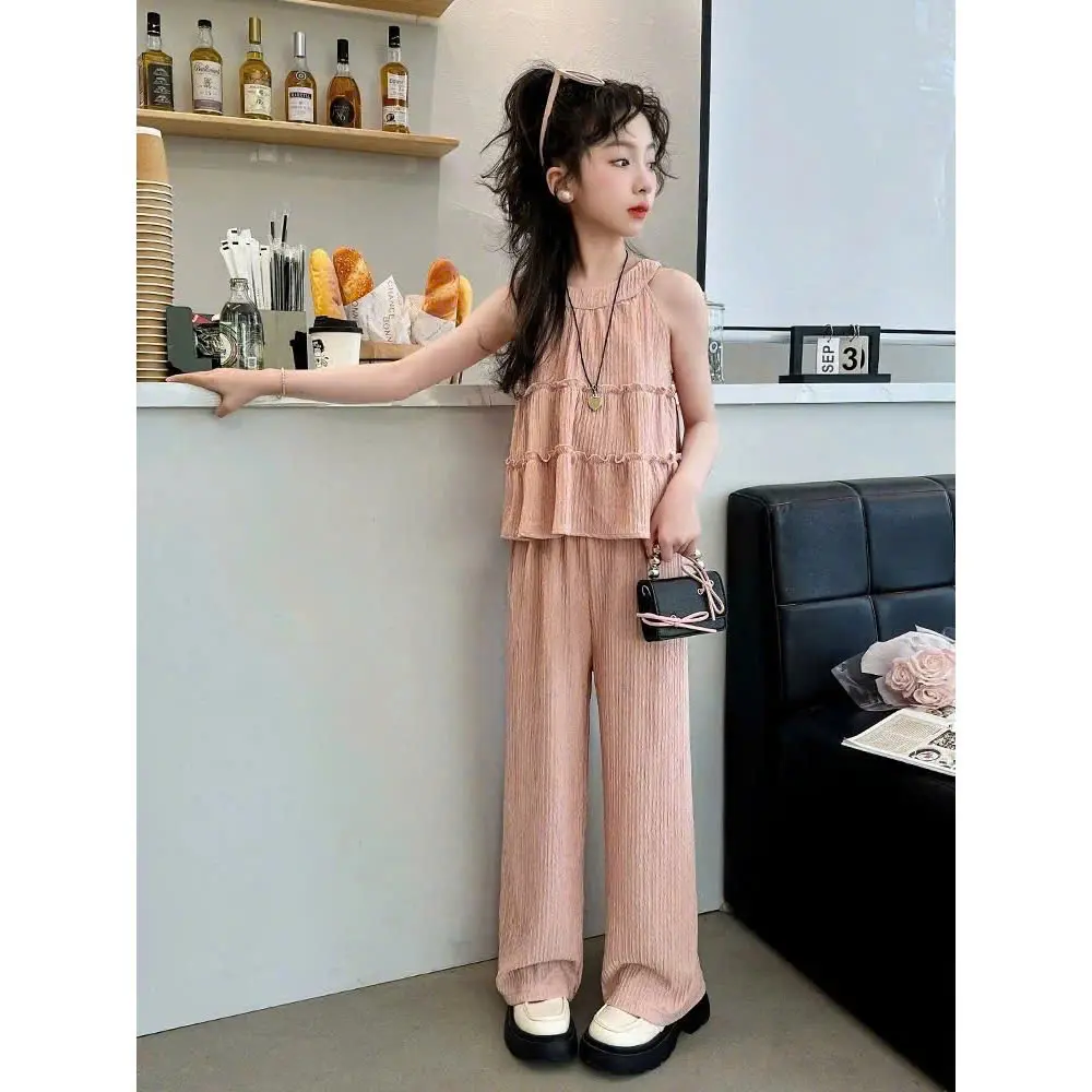 đồ bộ bé gái 15-45kg, quần áo bé  trai 4-15 tuổi mẫu quần xuông +áo cổ yếm, hàng may kĩ ,vải mềm mát thấm hút mồ hôi,