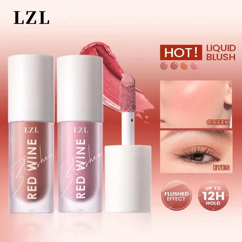 Liquid Blusher Makeup Long-lasting Matte Make Up Natural Cheek Contour Blush Color Blend Gentle Lightweight Pigment Pumpkin Cosmetic