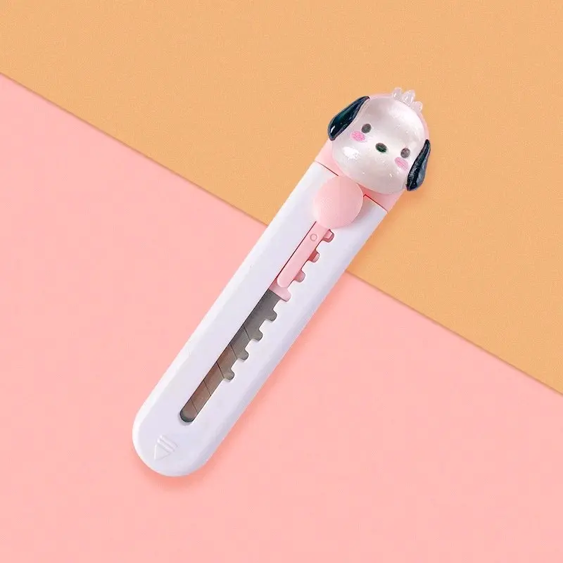 Mini cutter karakter lucu bentuk kartun lucu/pisau kecil kartun kuromi melody alat tulis kreatif 4