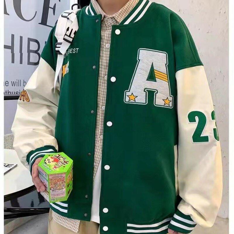 Áo khoác bomber jacket nam nữ phối 3 màu thêu Lucky, chất nỉ bông siêu đẹp TÚI KHÓA