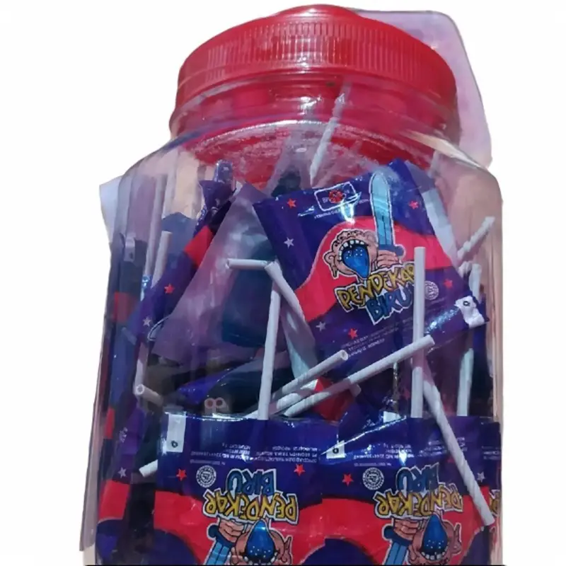 Permen Pendekar biru Toples @100 pcs Candy Food Snacks Makanan 5