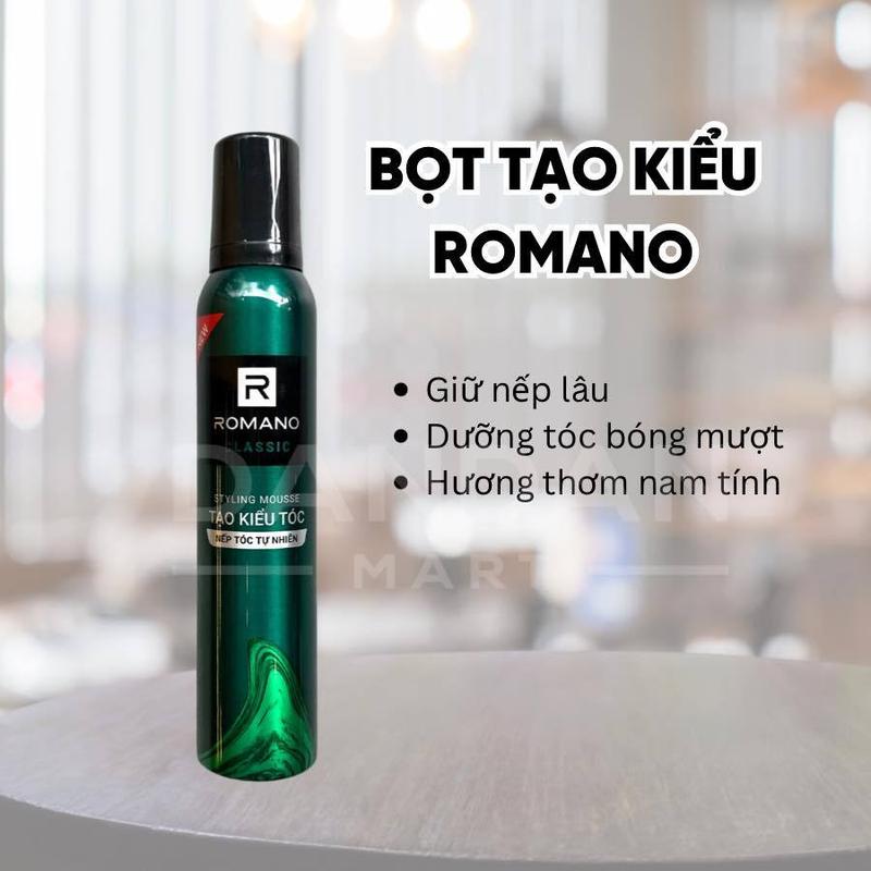 Mousse Bọt Tạo Kiểu Tóc Romano Classic 175g