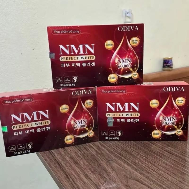 Combo 3Hộp Collagen NMN Perfect White thực phẩm hổ trợ chăm sóc sắc đẹp Sản phẩm chăm sóc da 1