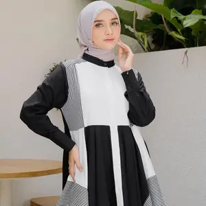 Dya Id - Atasan Tunik katun wanita maudy black L-3XL