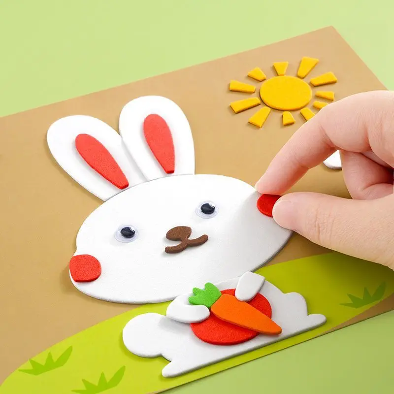 Hình Dán Ba Chiều, Hình Dán Tập Trung, Dành Cho Trẻ Mẫu Giáo, Dán 3D, Bộ Vật Liệu Tự Làm Thủ Công Cho Trẻ Em, Đồ Chơi Giáo Dục Toy