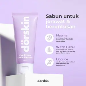 [PROMO] Dorskin Cica Dream Gentle Cleanser - Sabun Gel Cuci Muka Untuk Kulit Berjerawat & Bruntusan Sensitif Kering eb