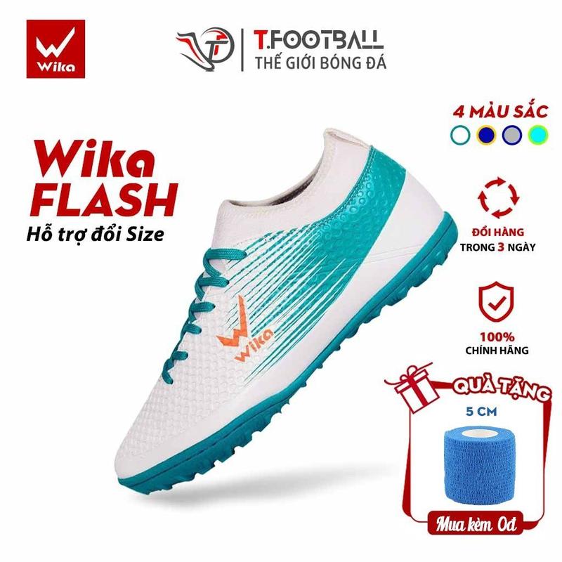 Giày Đá Bóng WIKA Flash Da Phủ PU Cao Cấp Chống Bong Tróc