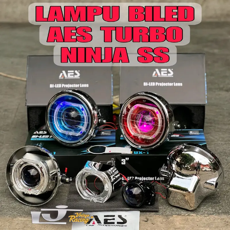 PAKET LAMPU BILED NINJA SS AES TURBO TERBARU TYPE SE 0