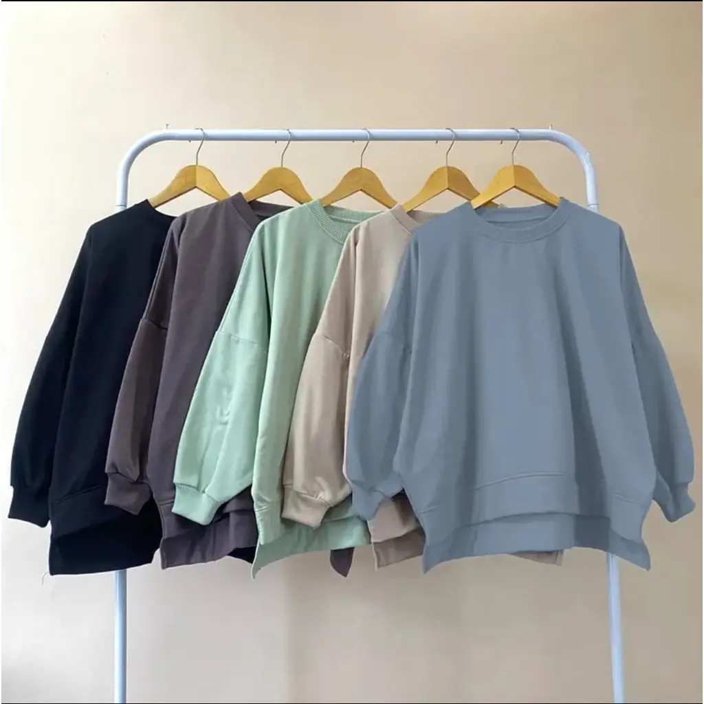 Sweater Batwing XXXL Oversize Basic Oblong | Sweater Wanita Bigsize | Sweater Polos