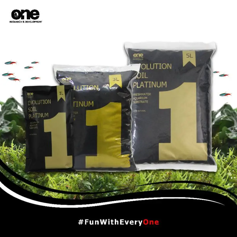 EVOLUTION SOIL PLATINUM 1 LITER - Media Tanam Pupuk Substrate Aquscape Aquarium One Riset