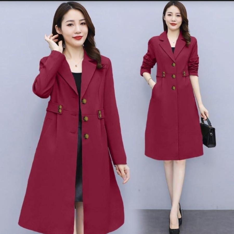 Blazer Panjang Wanita Korea Casual Atasan Perempuan Long Coat Elegan Terbaru Kekinian Modern Anessa Fit Katun Stretch Outer Basic Cardigan Formal Kantor Semi Hitam Simple Oversize Linen Blazer Panjang Wanita Korea Casual Atasan Perempuan Long Coat Elegan Terbaru Kekinian Modern Anessa Fit Katun Stretch Outer Basic Cardigan Formal Kantor Semi Hitam Simple Oversize Linen