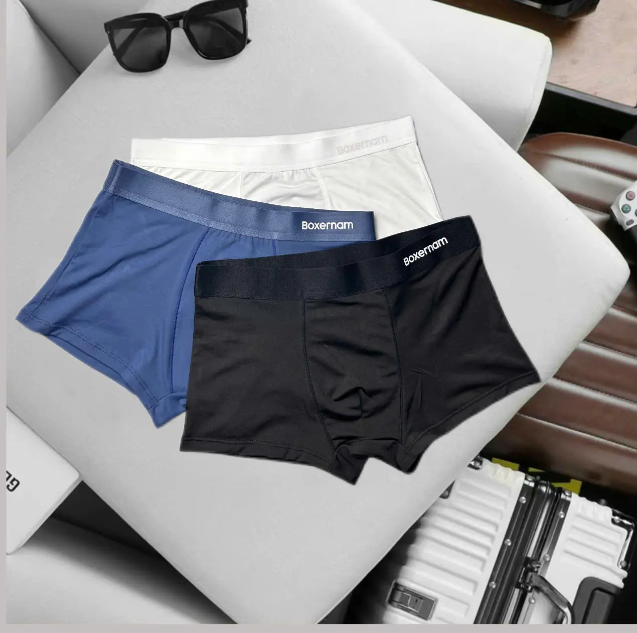 [COMBO 3 QUẦN] Quần sịp nam thun lạnh co giãn 4 chiều siêu thoáng thấm hút mồ hôi Quần boxer/ quần đùi Menswear