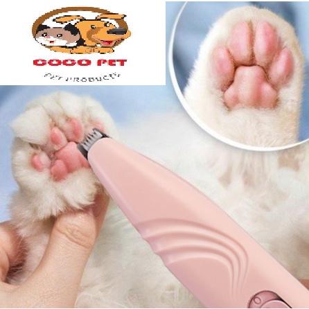 Tông Đơ Cạo Lông Bàn Chân Chó Mèo - Cắt Lông Tai, Mắt Có Đèn LED( Loại Dùng Sạc USB)