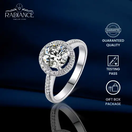 Cincin R009    Wanita  Ring Tunangan Nikah Kawin wedding ring Lapisan Aesthetic Adjustable Wanita Tunangan Nikah Kawin Wedding Elegan Perhiasan | Radiance Jewelry cincin