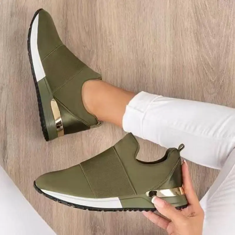 Ladies non-slip solid color sports shoes women's sports mesh casual shoes women's plus size Girl Walking Shoes Trainers Athletic Sneakers