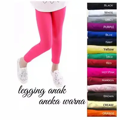 Legging Anak Spandek  M.L,XL/LeggingMurah Polos