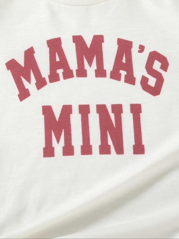 Girl's Letter Print Tee & Pocket Pants Two-piece Set, Casual Short Sleeve T-shirt & Cargo Pants for Daily Wear, Kids Summer Clothes 2