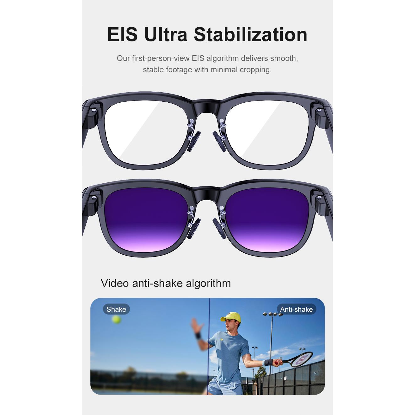 AI Smart Glasses Chat GPT 800MP HD Camera Bluetooth Call Voice Assistant Smart Glasses Real-time Translation Open-Ear Sunglasses - Image 2